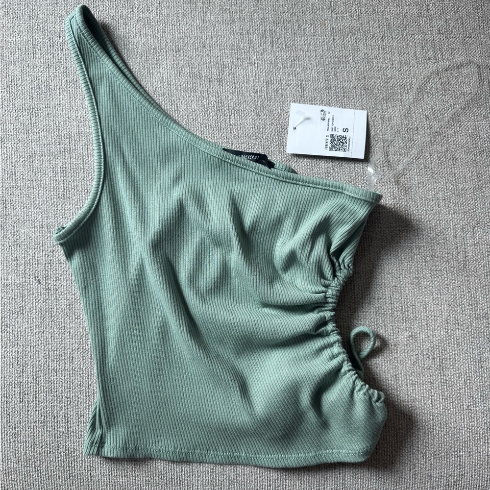 Forever21 one shoulder crop top